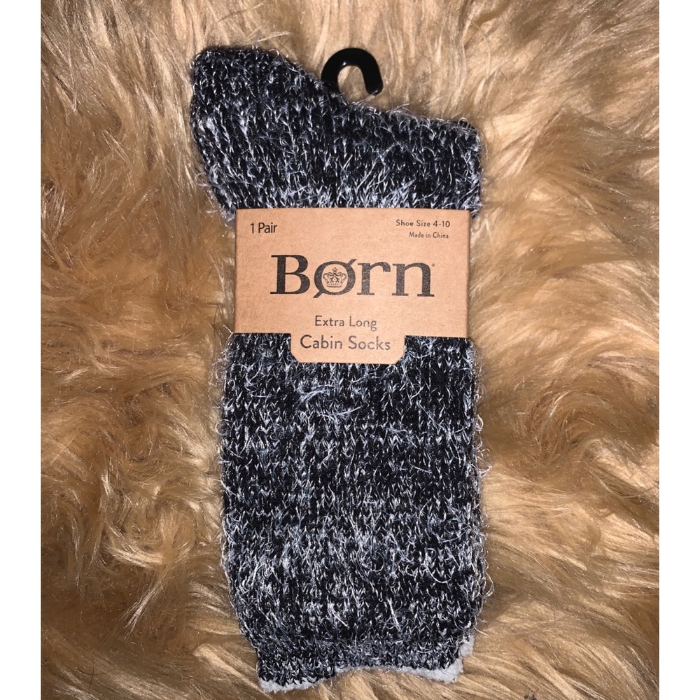 NWT Born Extra-Long Cabin Socks